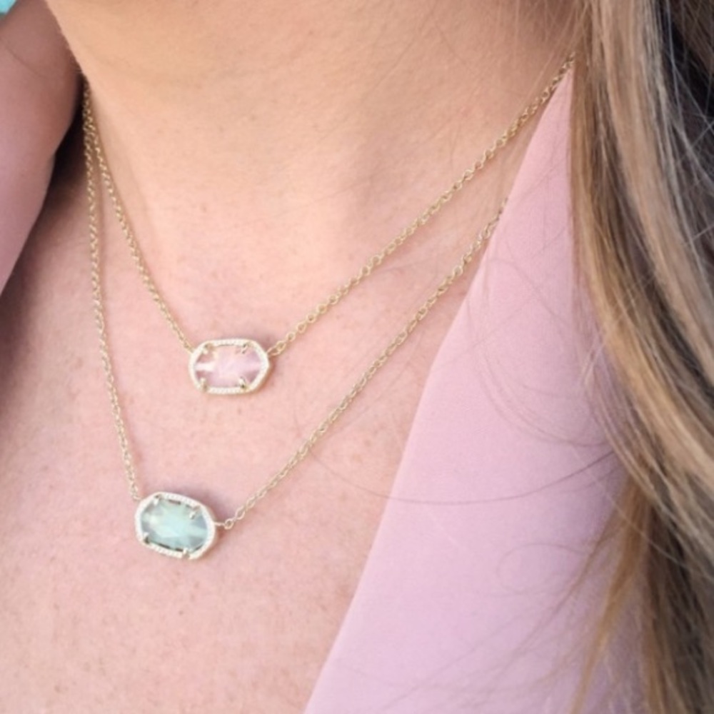 NEW Kendra Scott Gold Elisa Pendant Necklace - Picture 2 of 7